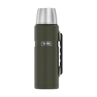 4. Thermos with drink holder 470 ml THERMOS - army green
