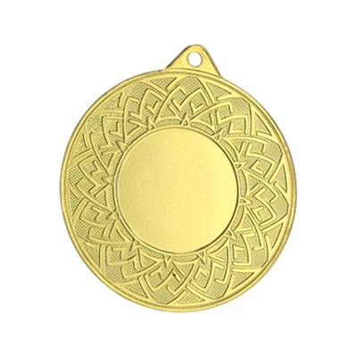 2. Gold medal with space for a 25 mm emblem - steel