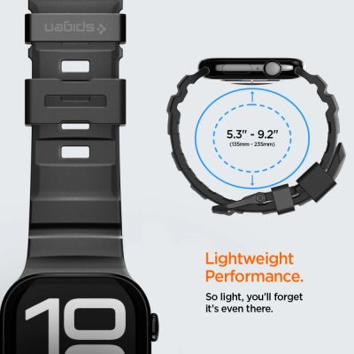 13. Spigen WBS2 Strap for Apple Watch 44 / 45 / 46 / 49 mm - Black