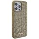 4. Guess Disco Metal Script case for iPhone 15 Pro Max - gold