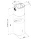3. MAAN Elba2 island hood tube 39 cm black