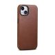14. iCarer Oil Wax Premium Leather Case iPhone 14 Plus Magnetic Leather Case with MagSafe Brown (WMI14220703-RB)
