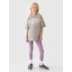 Girls' knitted leggings 4F Junior 4FJRAW24TTIGF239-51S