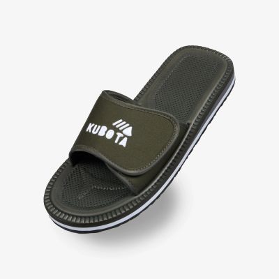 2. Kubota Velcro flip-flops khaki K0000-100-005-19-1