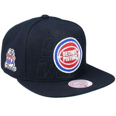 2. Mitchell &amp; Ness NBA Detroit Pistons Top Spot Snapback Hwc Pistons Cap HHSS2976-DPIYYPPPBLCK