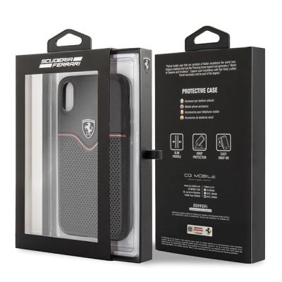 7. Ferrari Hardcase FEOVEHCI65BK iPhone Xs Max black/black Off Track Victory