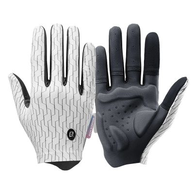 Rockbros sports gloves full spring-summer size L - white and black