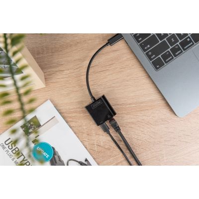 Digitus USB Type-C™ Gigabit Ethernet Adapter with Power Delivery