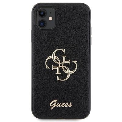 3. Guess GUHCN61HG4SGK case for iPhone 11 / Xr - black Glitter Script Big 4G