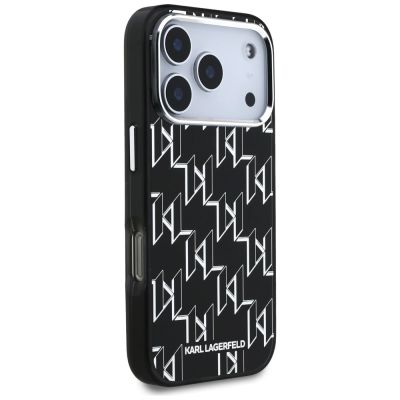 4. Karl Lagerfeld IML KL Monogram MagSafe Case for iPhone 17 Pro - Black
