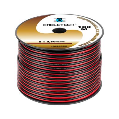 2.5mm speaker cable black and red