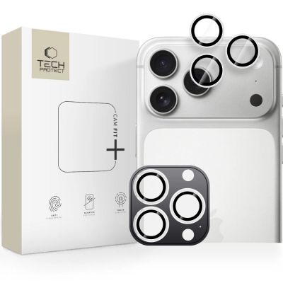 Tech-Protect Camring Fit+ Camera Cover for iPhone 14 Pro / Max / 15 Pro / Max / 16 Pro / Max / 17 Pro / Max - Silver