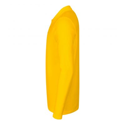 4. Men's Pique Polo LS Polo Shirt (Yellow)