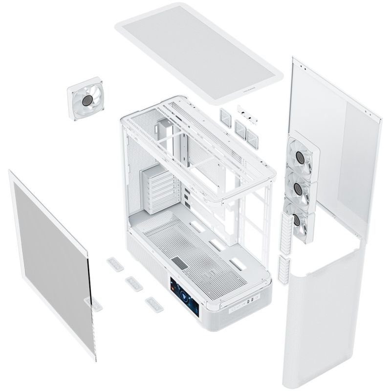 9. MODECOM VOLCANO AQ 400 ARGB MIDI CASE WHITE