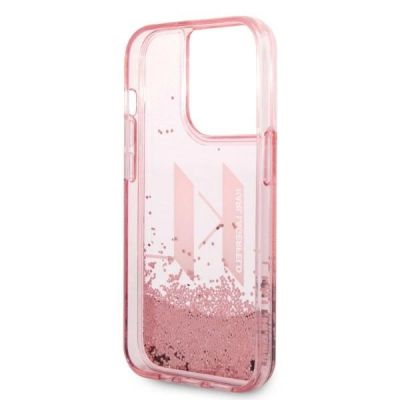 7. Karl Lagerfeld KLHCP14LLBKLCP iPhone 14 Pro 6.1 "pink / pink hardcase Liquid Glitter Big KL