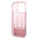 7. Karl Lagerfeld KLHCP14LLBKLCP iPhone 14 Pro 6.1 "pink / pink hardcase Liquid Glitter Big KL