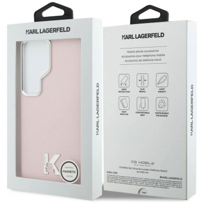 8. Karl Lagerfeld K Metal Logo MagSafe Case for Samsung Galaxy S26 Ultra - Pink