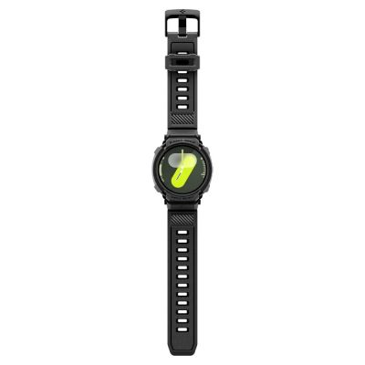 10. Spigen Rugged Armor Pro Strap for Samsung Galaxy Watch 8 44mm - Matte Black