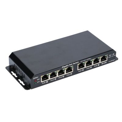 4. Extralink PoE Switch KRATOS 7x Gigabit PoE, 1x Uplink RJ45, Power Supply 24V 2.5A, Power 60W