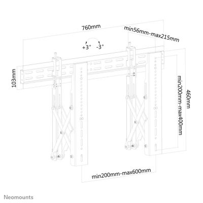 6. Wall mount for NEWSTAR video walls