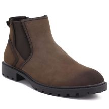Men's high uninsulated ankle boots, brown, Vanhorn WN32307