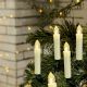 9. CHRISTMAS TREE LIGHTS LIGHT CHAIN CANDLES 16 LED WARM WHITE