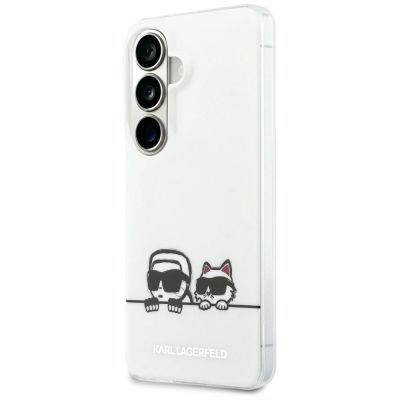 Karl Lagerfeld IML Peekaboo Karl&Choupette MagSafe Case for Samsung Galaxy S26 Plus - Transparent