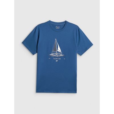 5. Men's relaxed T-shirt with print 4F 4FRSS26TTSHM3996-033S