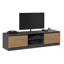 TV cabinet 140x40xH36 anthracite/artisan