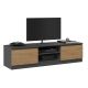 TV cabinet 140x40xH36 anthracite/artisan