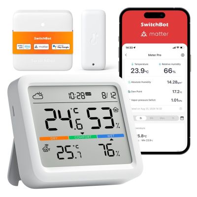 4. SwitchBot Meter Pro White LCD Battery
