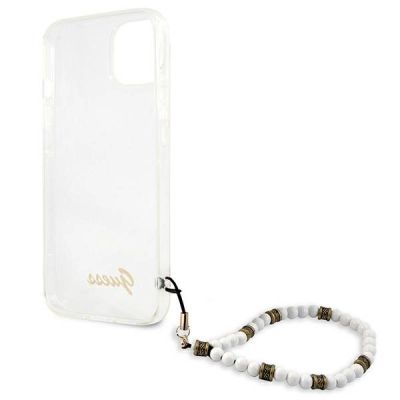 7. Guess GUHCP13MKPSWH iPhone 13 6.1" Transparent hardcase White Pearl