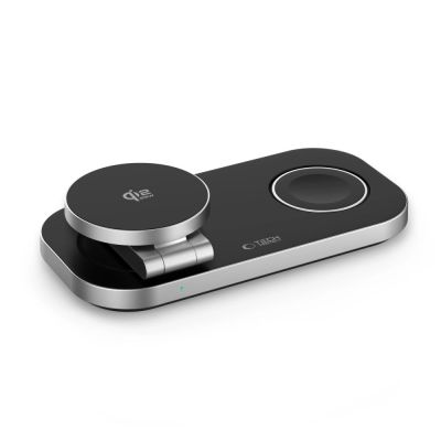 4. Tech-Protect A52 3in1 MagSafe 25W QI2.2 Wireless Charger - Black