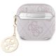 2. Guess 4G Strass Charm Case for AirPods 4 - Pink