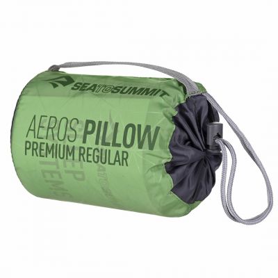 8. SEA TO SUMMIT Aeros Premium Regular Lime Pillow