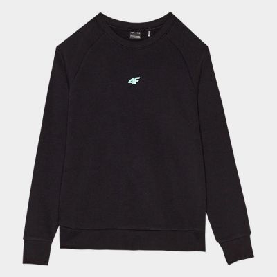 8. Girls' organic cotton sweatshirt, no zipper, no hood, 4F Junior