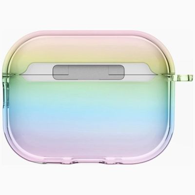 5. Uniq Iridescia Hang Case for AirPods Pro 3 - Transparent Multicolor