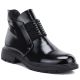 5. Women's black patent leather ankle boots M.Daszyński MR2501