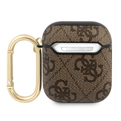 2. Guess GUA24GSMW AirPods cover brown / brown 4G Script Metal Collection