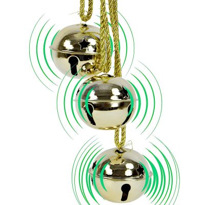 3. DECORATIVE BALL DECORATION, 46 CM LONG, GOLDEN