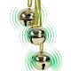 3. DECORATIVE BALL DECORATION, 46 CM LONG, GOLDEN