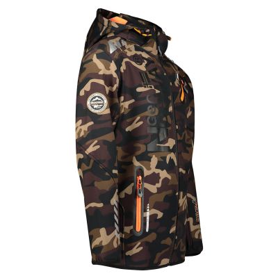 3. Geographical Norway Royaute M Softshell Jacket WU1057H-GN-KAKI-ORANGE