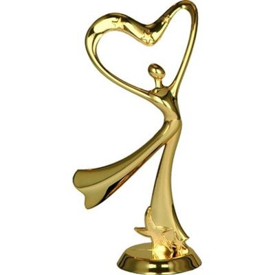 4. Gold plastic figurine - dancing F198/G