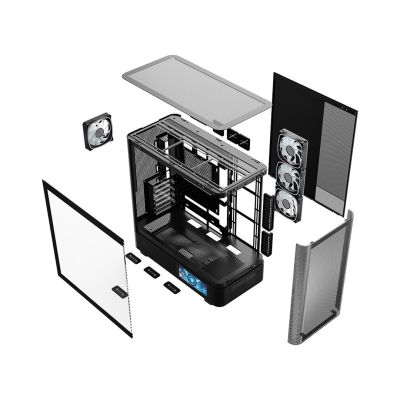 9. MODECOM VOLCANO AQ 400 ARGB MIDI BLACK CASE