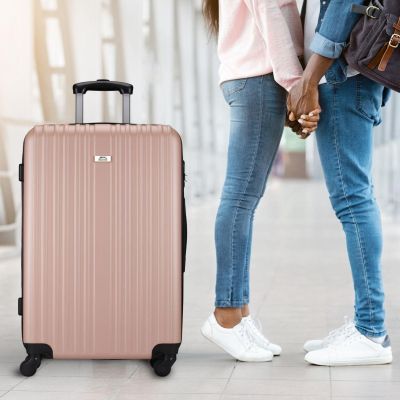 19. SET OF 2 SUITCASE 18 AND 26 INCHES SLAZENGER ROSE GOLD
