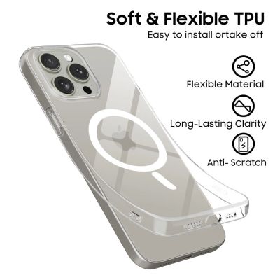 5. Tech-Protect FlexAir MagSafe Case for iPhone 15 Pro - Clear