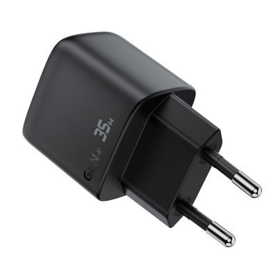 4. Acefast A116 GaN PD 35W USB-A USB-C Wall Charger with Display - Black