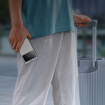 5. Baseus Star-Lord 10000mAh 22.5W Powerbank with Digital Display and USB-C 3A Cable 30cm - White