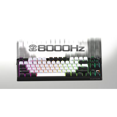 16. HATOR Skyfall 65 MAG ULTIMA 8K wireless keyboard Gaming USB + RF Wireless + Bluetooth QWERTY US English Black, White