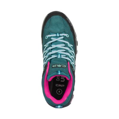 7. CMP Rigel Low WP women's trekking shoes turquoise 3Q1324616NN